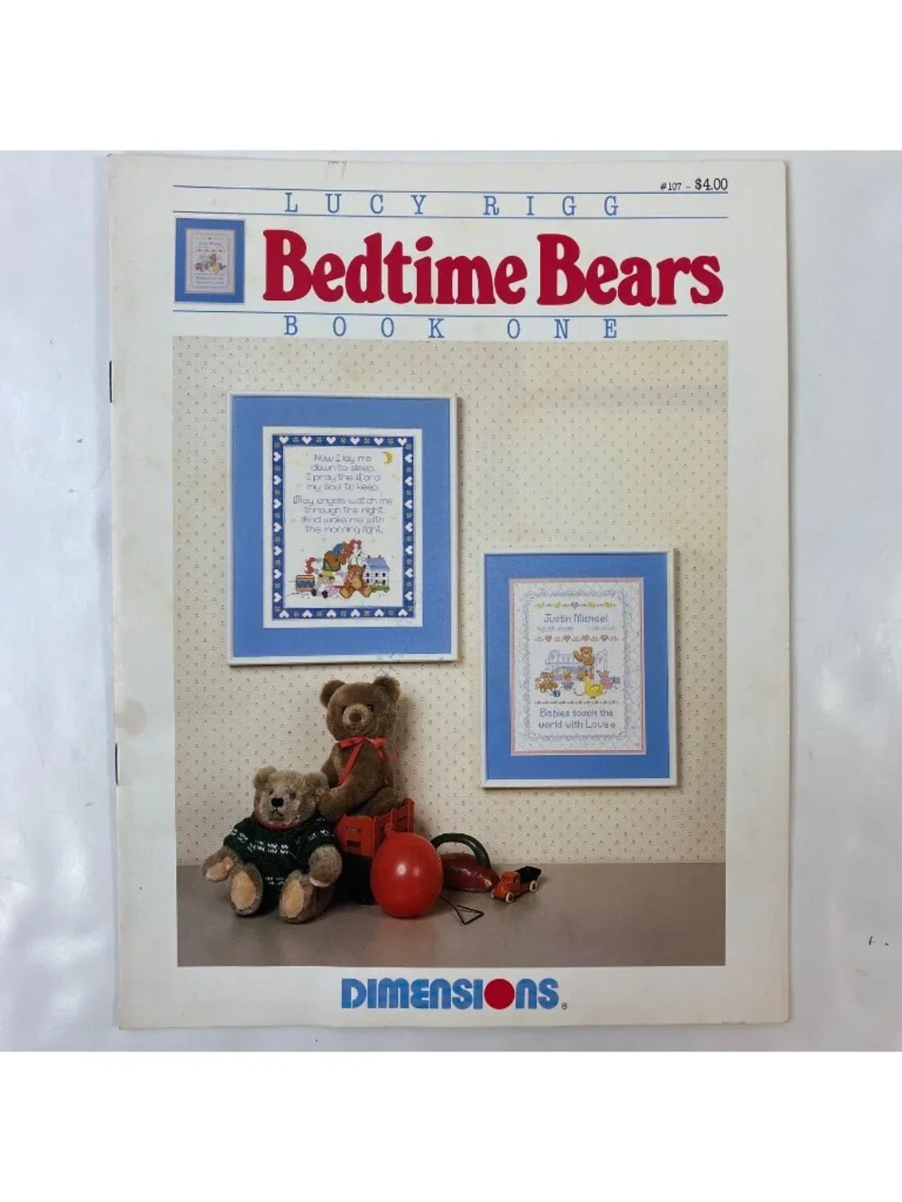 Lucy Rigg Bedtime Bears Book One Cross Stitch Pattern Kit